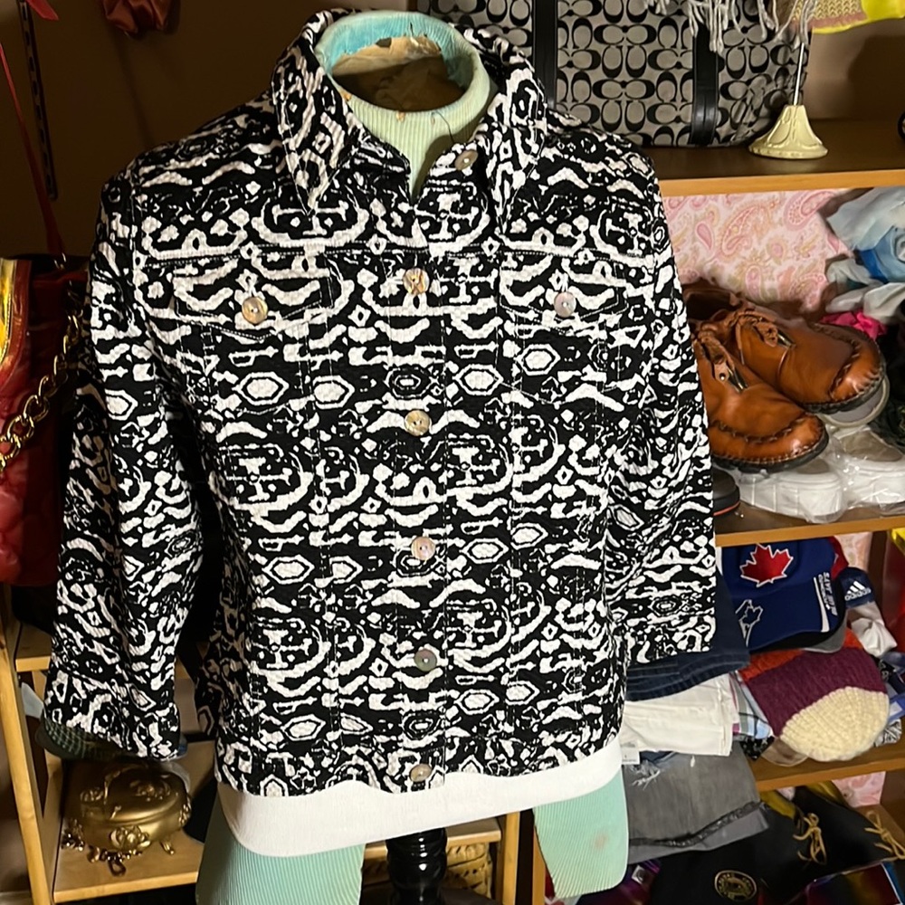 😄Ruby Road cotton shacket coat 12